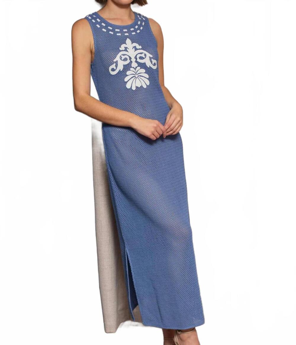 NEW ANNA CATE ila midi dress in royal